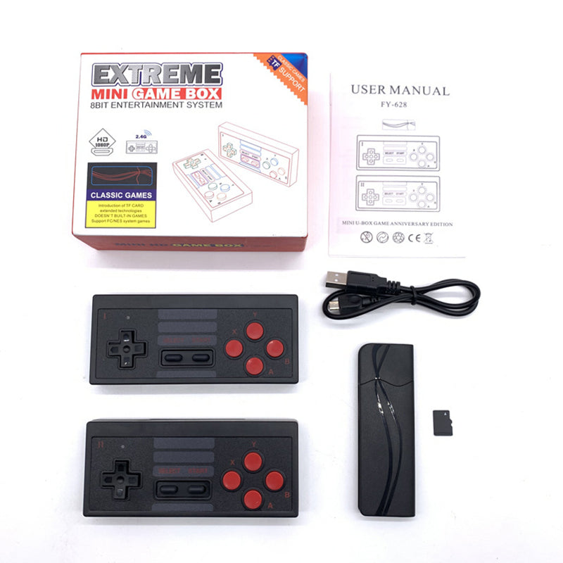 Y-3U Extreme Mini Classic Game Box 8-Bit Entertainment System 2.4G Wireless 4K Ultra HD TV Game Console Support TF Card (Built-in 628 Games) Y-3U Extreme Mini Classic Game Box 8-Bit Entertainment System 2.4G Wireless 4K Ultra HD TV Game Console Support TF Card (Built-in 628 Games)